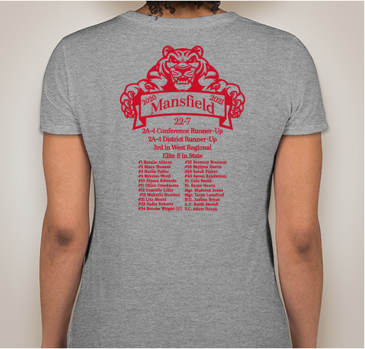 Mansfield Lady Tiger Basketball 2020-21 Shirts Fundraiser - unisex shirt design - back
