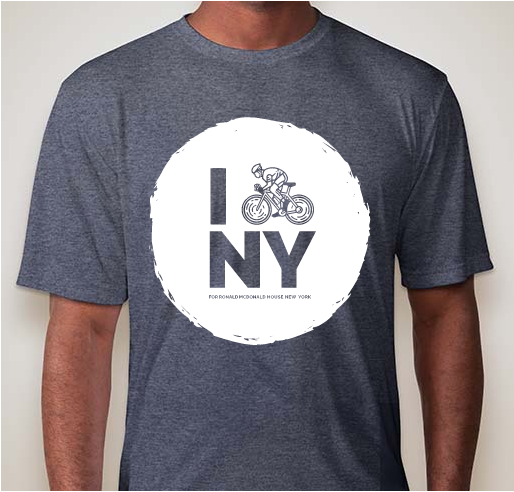 I BIKE NY for Ronald McDonald House New York Fundraiser - unisex shirt design - front