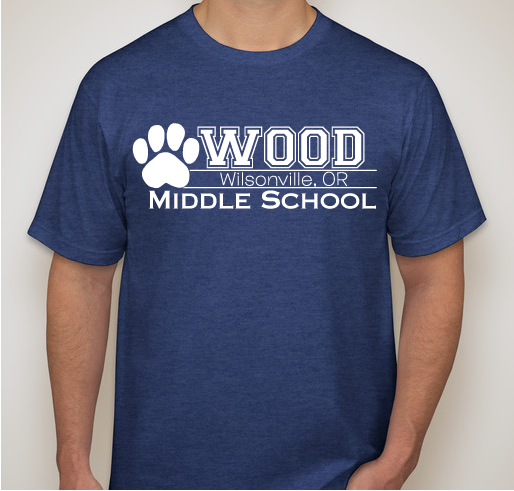 Wood Middle School Spring Spirit Wear Fundraiser - unisex shirt design - front