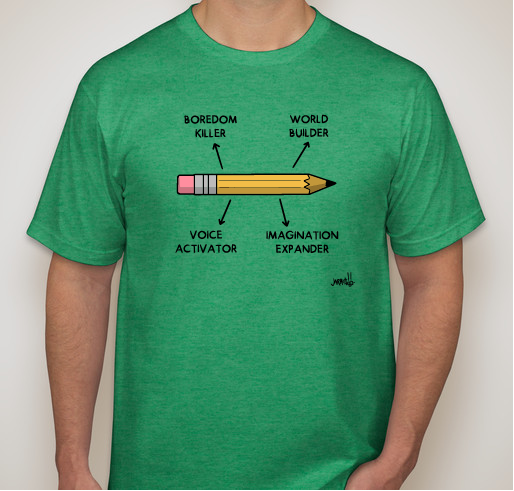 The Power of a Pencil Fundraiser - unisex shirt design - front