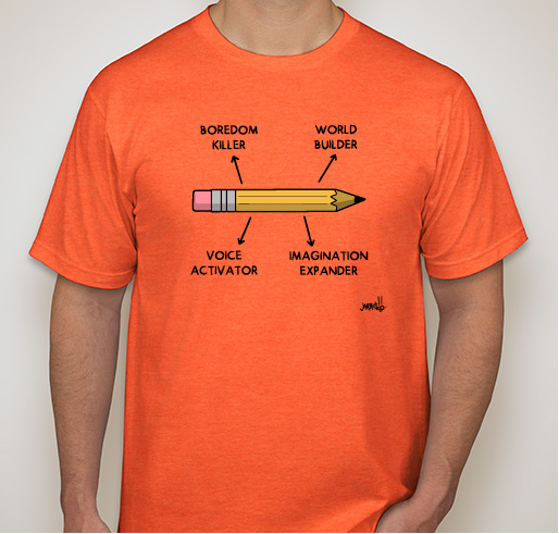 The Power of a Pencil Fundraiser - unisex shirt design - front