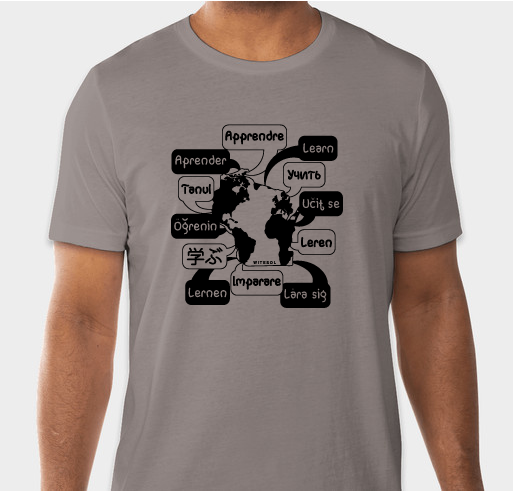 Hello in Many Languages Fundraiser - unisex shirt design - front
