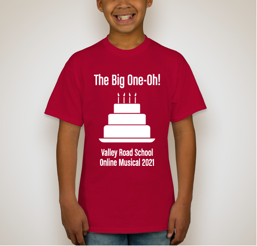 VRS School Play 2021 - The Big One-Oh! Fundraiser - unisex shirt design - back
