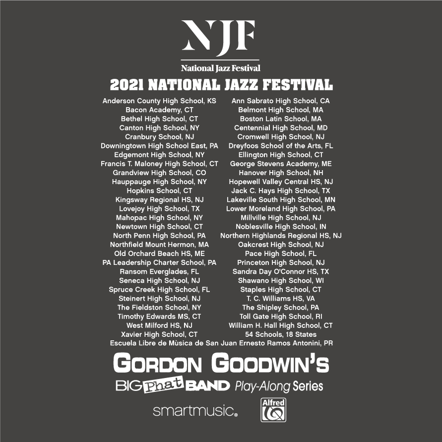 National Jazz Festival 2021 shirt design - zoomed