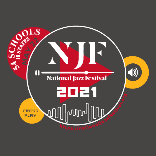 National Jazz Festival 2021 shirt design - zoomed