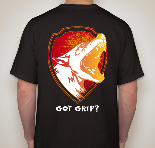 K9Guardians "Got Grip" T-Shirt Fundraiser - unisex shirt design - back