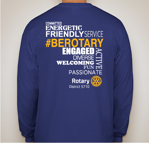 Let's Go, Rotary! Fundraiser - unisex shirt design - back