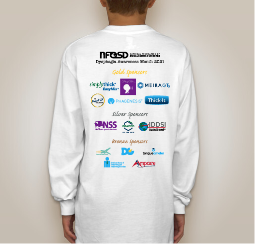 Dysphagia Awareness Month Fundraiser - unisex shirt design - back