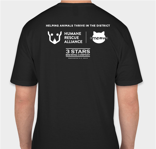 3 Stars Brewing Company Fundraiser - unisex shirt design - back