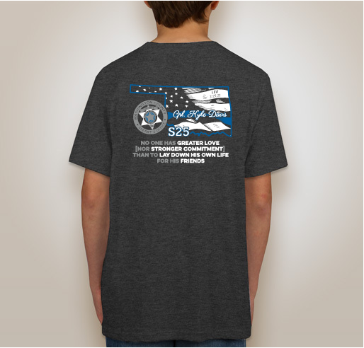 Kyle Davis Memorial Fund T-Shirt fundraiser shirt design - zoomed