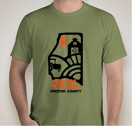 Preston County Farm Crawl 2021 T-Shirts Fundraiser - unisex shirt design - small