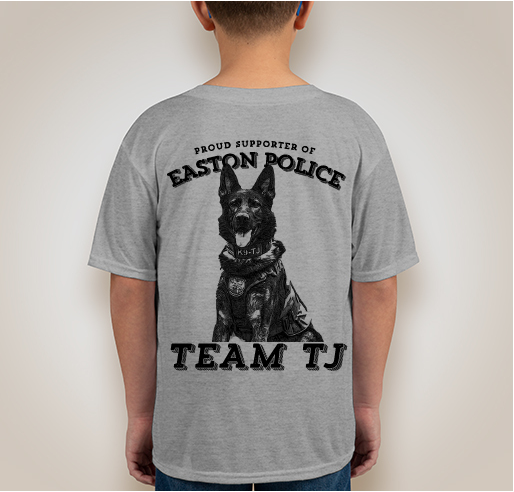 Team TJ fundraiser shirt design - zoomed