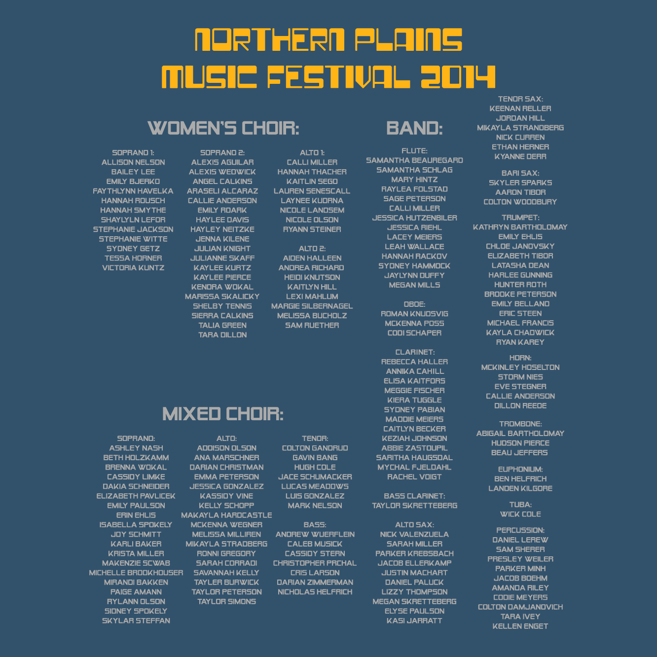 2014 Northern Plains Music Festival Shirts shirt design - zoomed