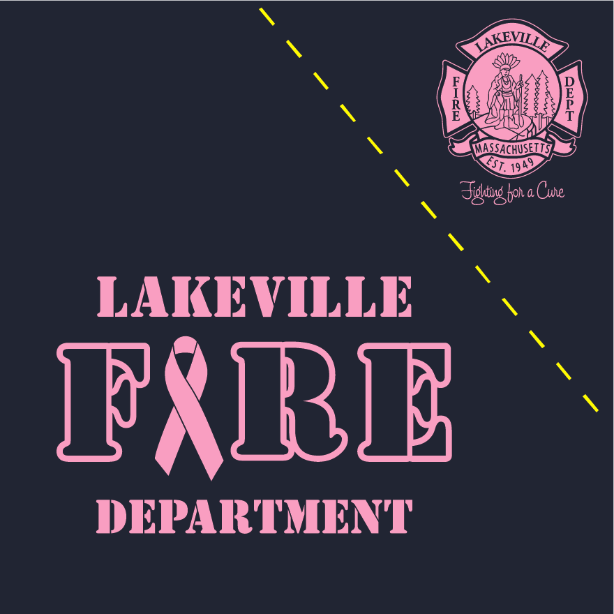 Lakeville Fire Department's Cancer Awareness Fundraiser shirt design - zoomed