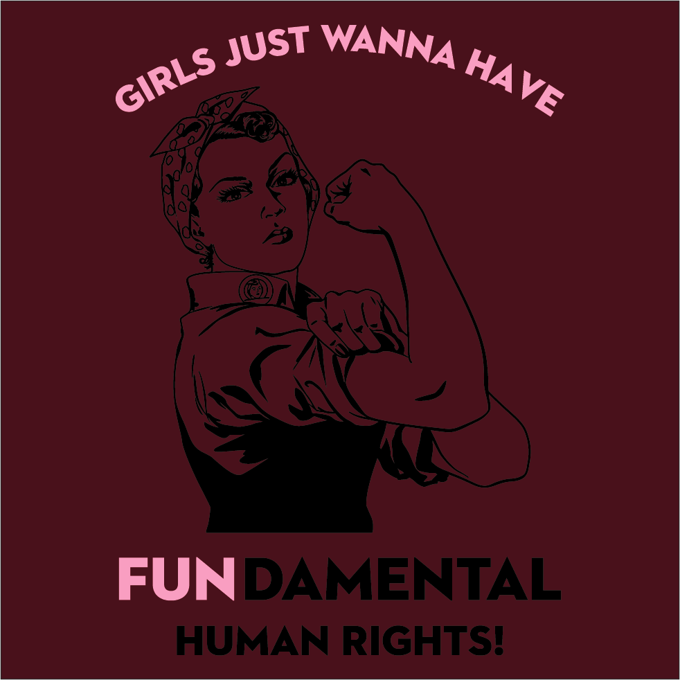 Global Women's Rights shirt design - zoomed