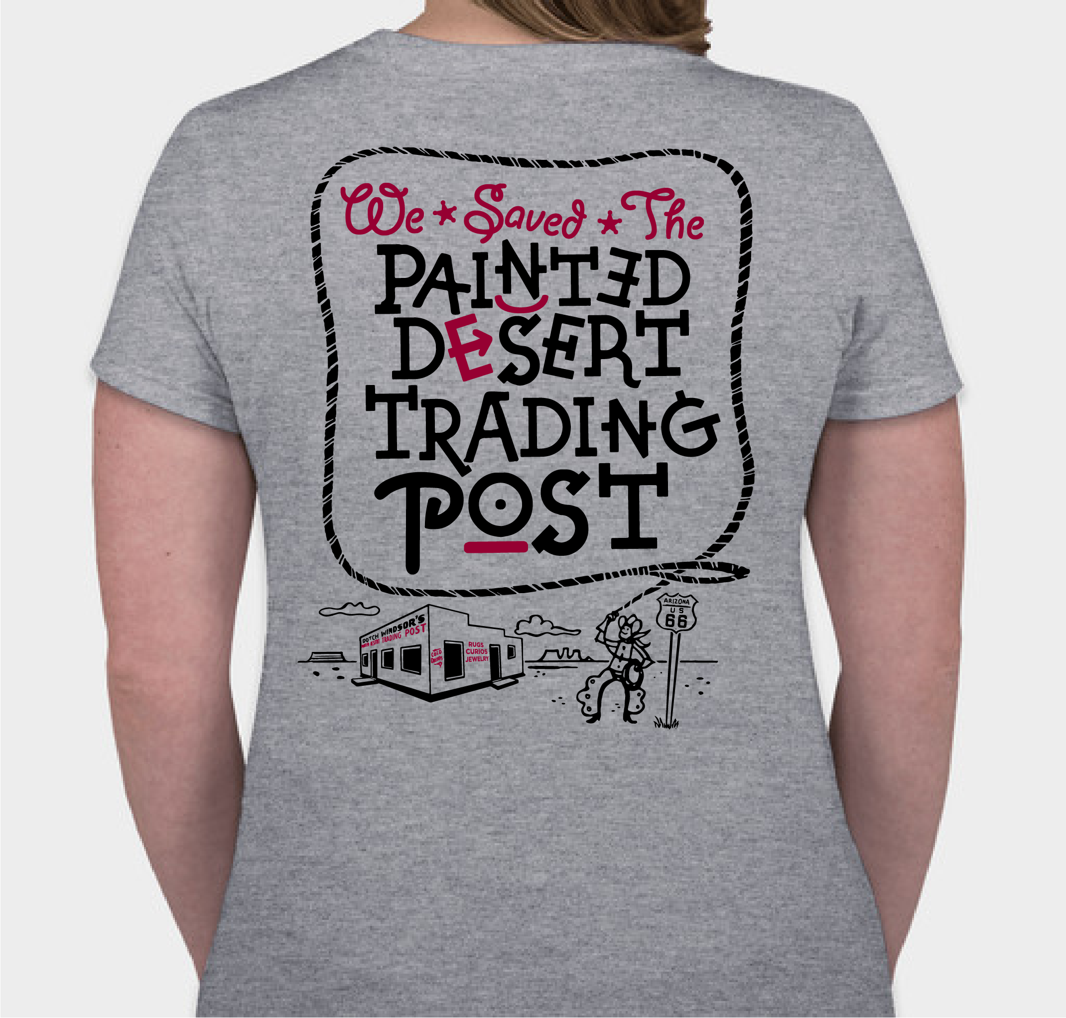 PAINTED DESERT TRADING POST - MAY 2021 Fundraiser - unisex shirt design - back