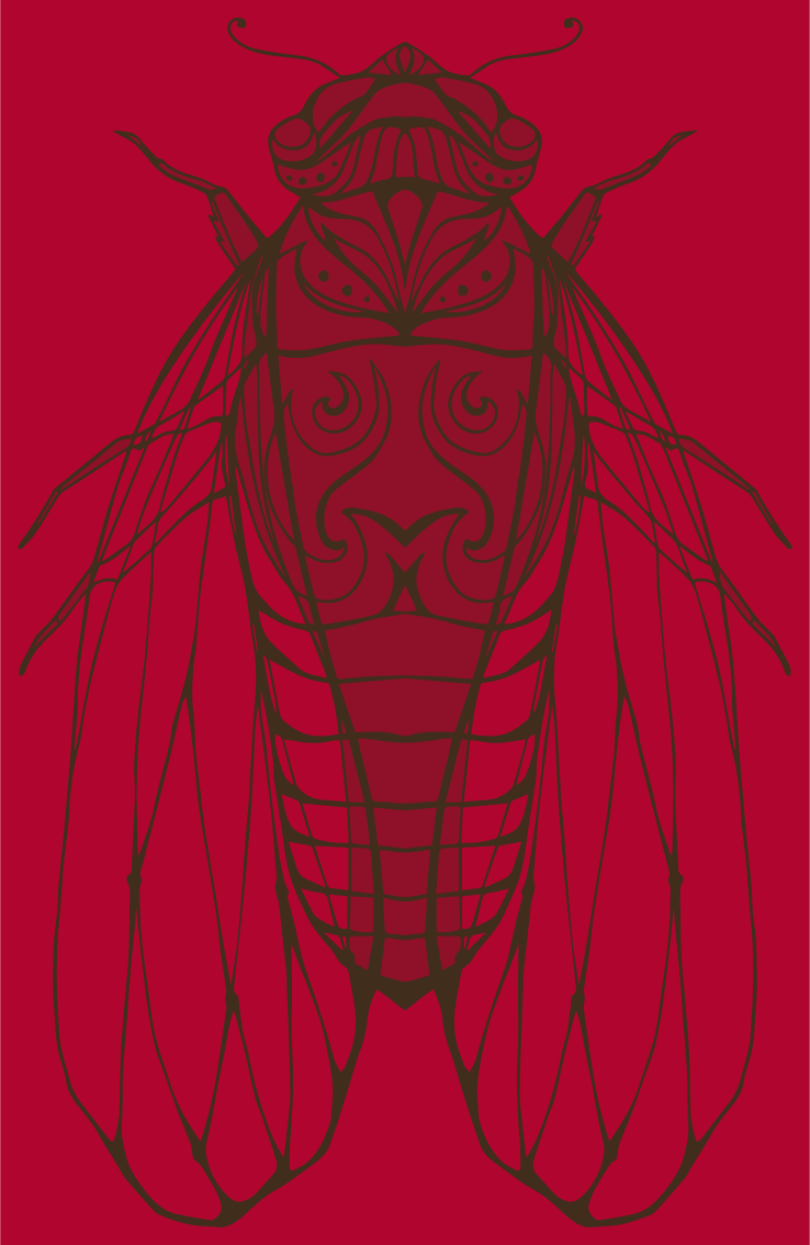 Big Bugs in The Little City - Brood X Cicada 2021 Fundraiser shirt design - zoomed