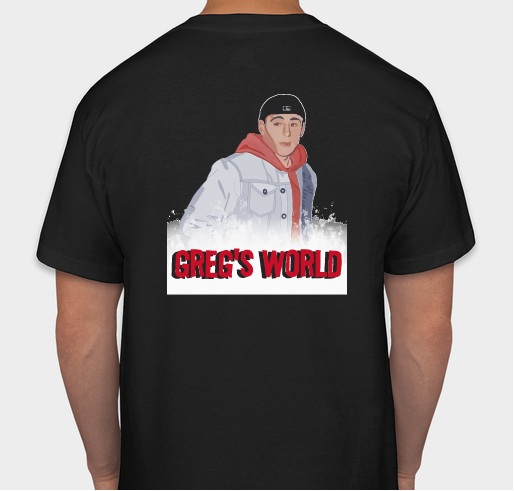 Greg's World Fundraiser - unisex shirt design - back