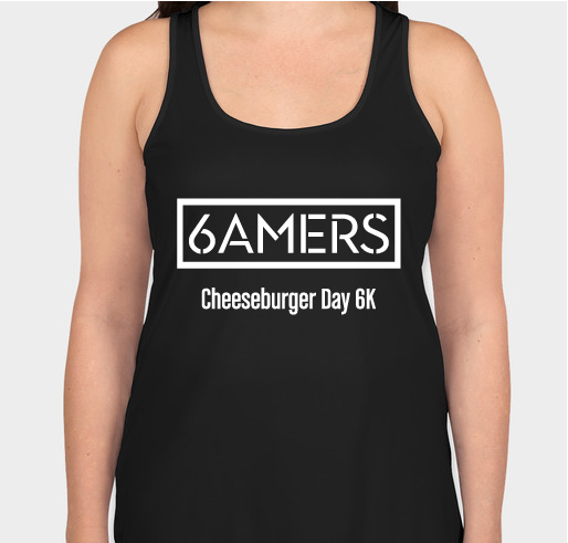 6AMERS Cheeseburger Day 6K Fundraiser - unisex shirt design - front