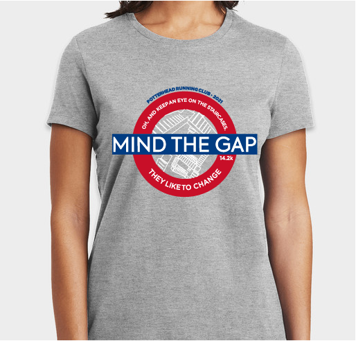 PHRC Mind the Gap 14.2k Fundraiser - unisex shirt design - front