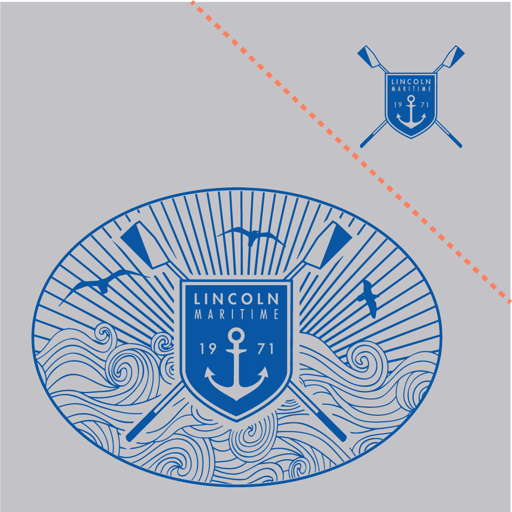 Lincoln Maritime Center - Rowing Fundraiser shirt design - zoomed
