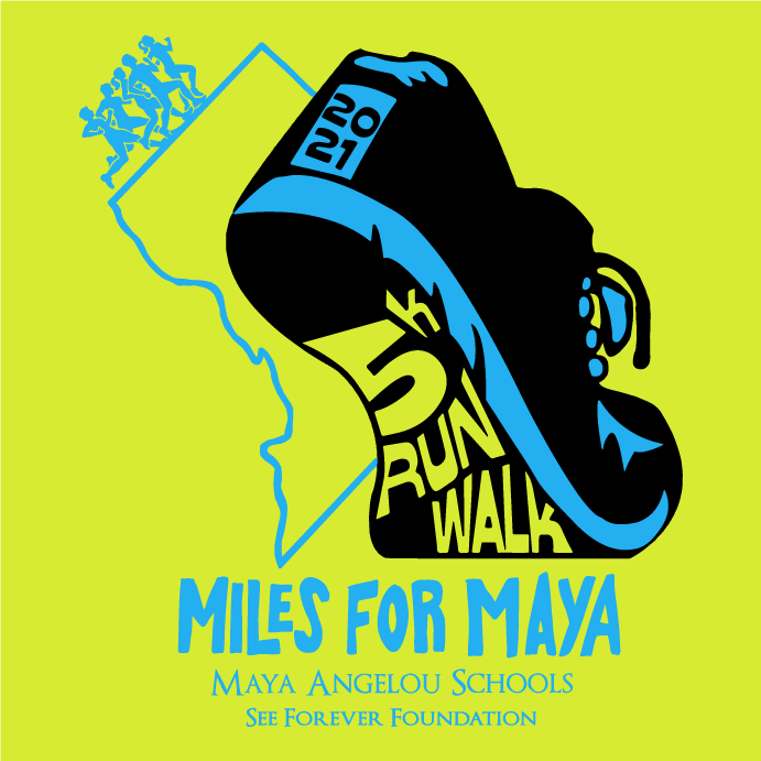 Miles for Maya shirt design - zoomed