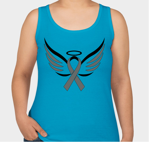 Brain Cancer Angel Pop-up Sale Fundraiser - unisex shirt design - front