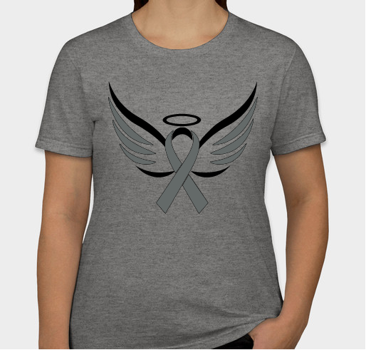Brain Cancer Angel Pop-up Sale Fundraiser - unisex shirt design - front