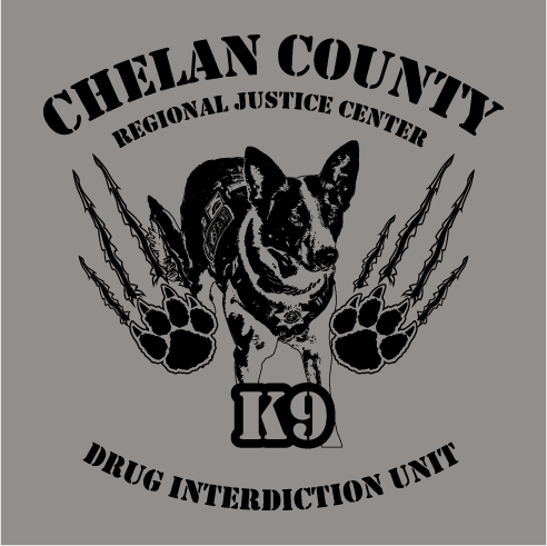 Chelan County Regional Jail K-9 Program shirt design - zoomed