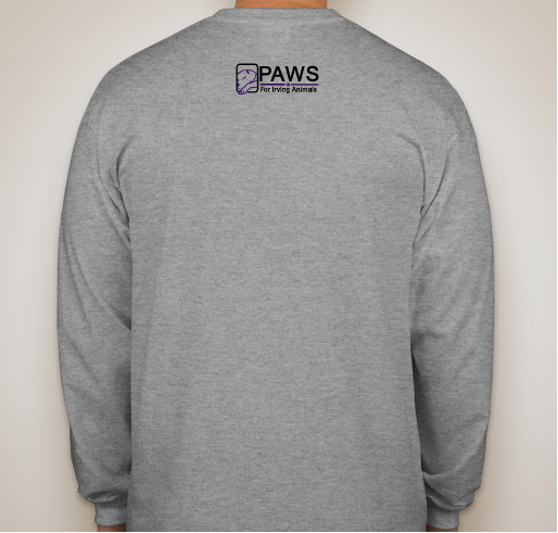 PAWS for Irving Animals T-Shirt Fundraiser Fundraiser - unisex shirt design - back