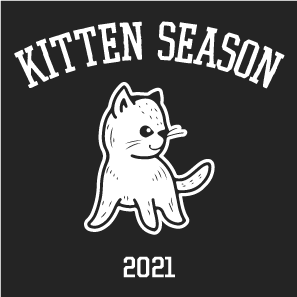 Kitten Nursery Day of Giving Fundraiser - Be Comfy, Save Kittens! shirt design - zoomed