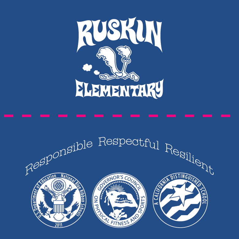 Ruskin Elementarty School PTA shirt design - zoomed