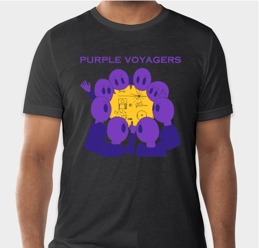 Purple Voyagers & The Golden Record Fundraiser - unisex shirt design - small