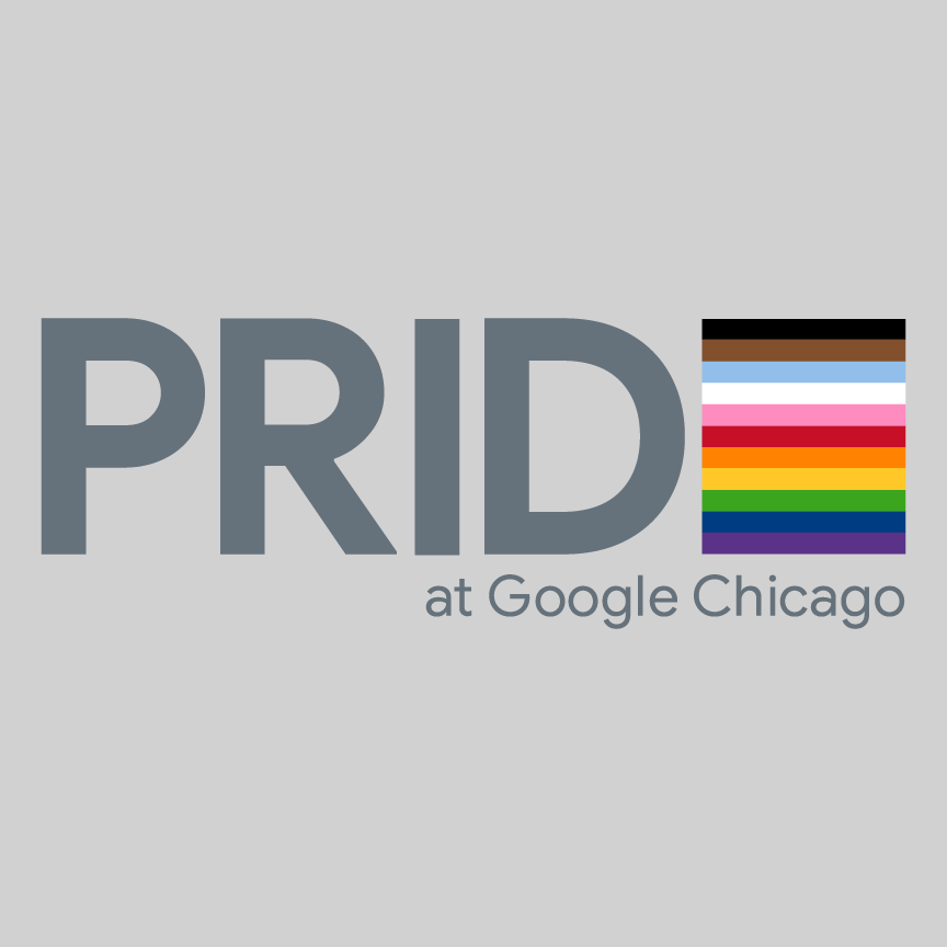 PRIDE at Google Chicago - Pride 2021 Fundraiser shirt design - zoomed