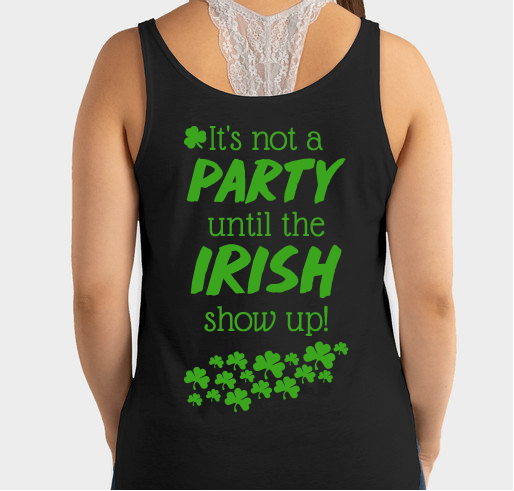 Irish American Society of Tidewater's Party Shirt Sale Fundraiser - unisex shirt design - back