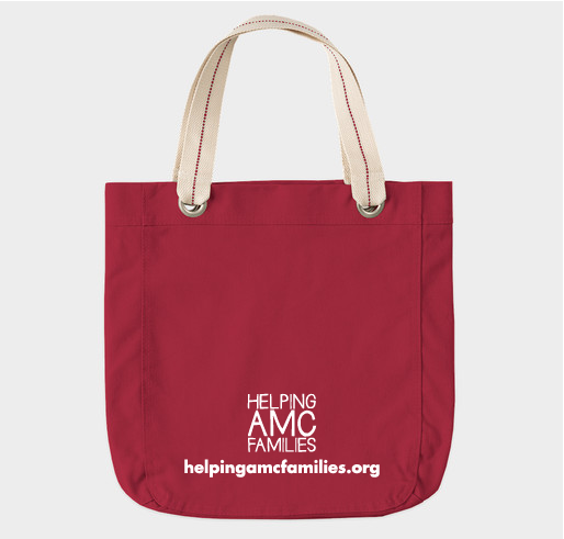 Helping AMC Families - LOGO BAGS! Fundraiser - unisex shirt design - back