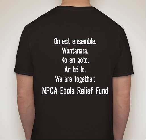 National Peace Corps Association Ebola Relief Fund Fundraiser - unisex shirt design - back