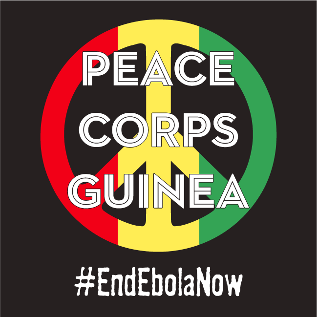 National Peace Corps Association Ebola Relief Fund shirt design - zoomed