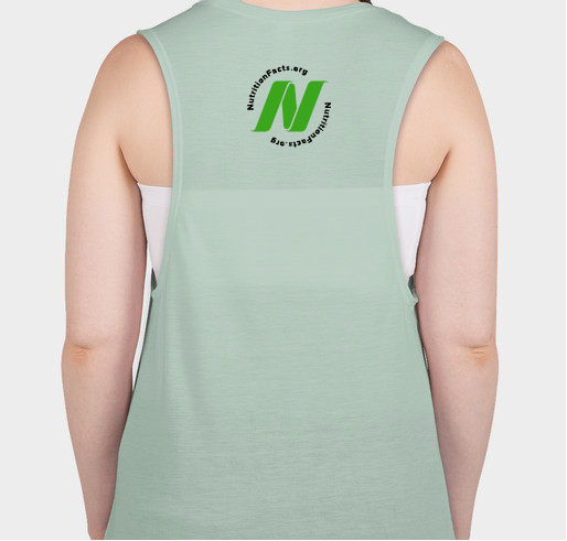 NutritionFacts.org - Plant Based Tank Fundraiser - unisex shirt design - back