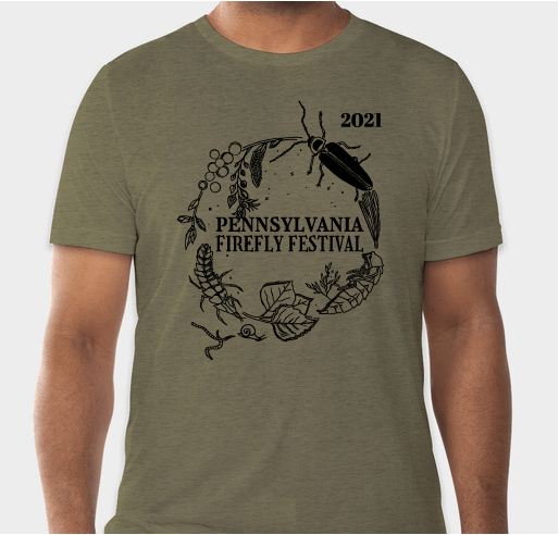 The 2021 PA Firefly Festival t-shirt Fundraiser - unisex shirt design - front