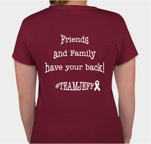 Jeff Wagoner Cancer Benefit Fundraiser - unisex shirt design - back