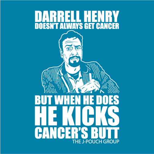 The Darrell Henry Suck it to Cancer Fund shirt design - zoomed
