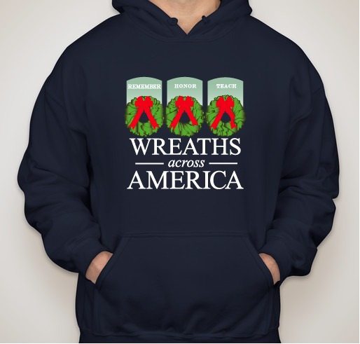 2014 Volunteer Shirts - Wreaths Across America Fundraiser - unisex shirt design - front