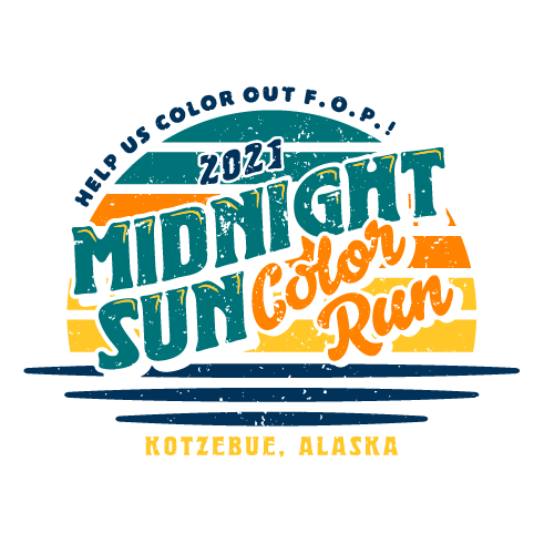2021 Midnight Sun Color Run to benefit I.F.O.P.A shirt design - zoomed