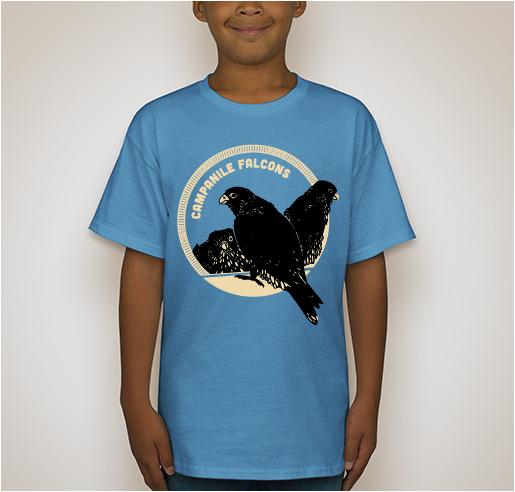 Campanile Falcons shirt design - zoomed