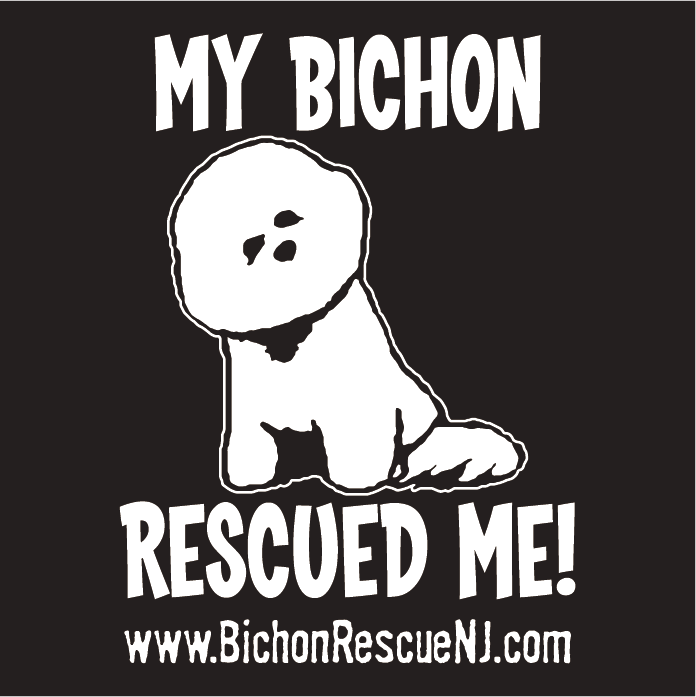 Bichon Rescue Tee Shirt Fundraising Drive shirt design - zoomed