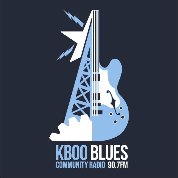KBOO Blues Limited Edition T-shirt shirt design - zoomed
