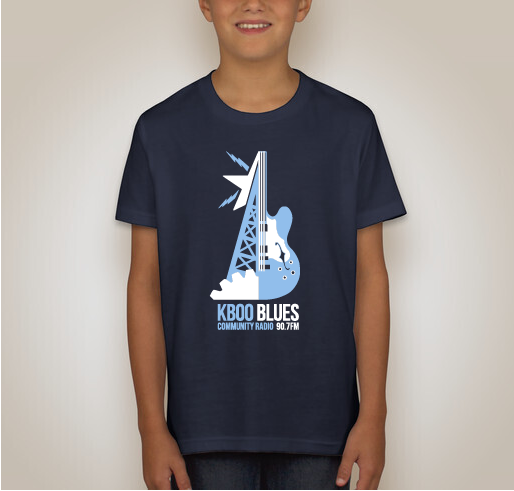 KBOO Blues Limited Edition T-shirt Fundraiser - unisex shirt design - back