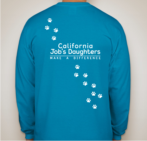 California Job's Daughters - Canine Companions for Independence Fundraiser - unisex shirt design - back