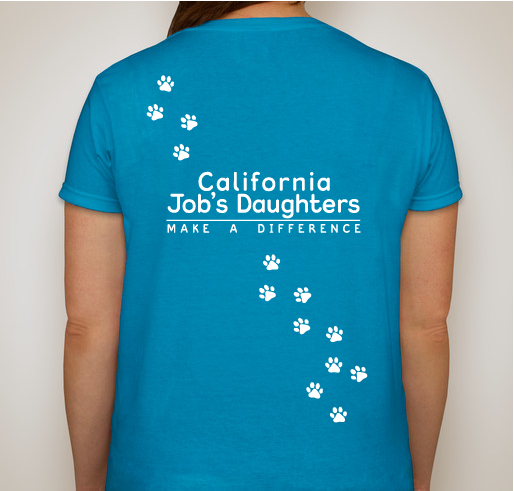 California Job's Daughters - Canine Companions for Independence Fundraiser - unisex shirt design - back